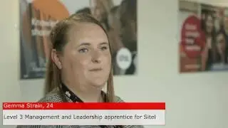Level 3 Management and Leadership Apprentice, Gemma Strain, Sitel