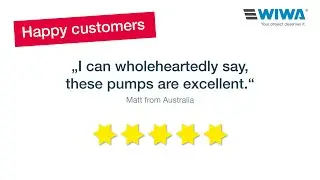 What global customers appreciate about WIWA pumps