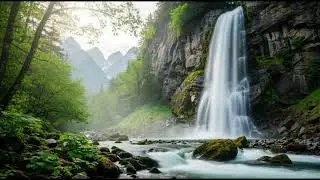 Beautiful natural beauty, impressive waterfalls, and beautiful music to relieve stress.