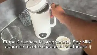 Utilisation de la machine &agrave; lait v&eacute;g&eacute;tal Goutte Par Goutte