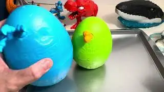Smashing a Zuru Nano Jurassic Lightup Dino Egg