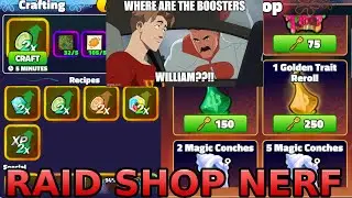 *CRASHOUT* THE RAID SHOP IS A SCAM!!! DEVS PLEASE UPDATE THE SHOP!!! *SpongeBob TD*