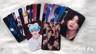 Easiest way to make photocard in only 0.2$ | BTS photocard diy ✨