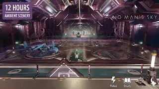 🚀 12 ЧАСОВ NO MAN'S SKY: Жизнь на станции, прибытие кораблей и персонал для сна 🛸