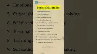 Basic&rsquo;s life skills everyone should learn #selfimprovement #quotes #resetyourmindset #motivation