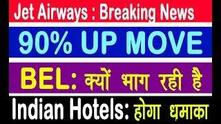 JET AIRWAYS SHARE BREAKING NEWS | BEL SHARE BIG NEWS | INDIAN HOTELS SHARE NEWS | MARKET NEWS #SMS