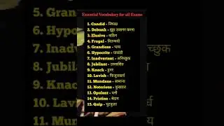 BMC Clerk | परीक्षेत नेहमी विचारले जाणारे शब्द | Vocabulary | Tcs pattern | Tcs vocabulary