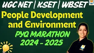 PYQs MARATHON-Развитие персонала и окружающая среда -UGC NET, документ 1 | KSET, документ 1 | WB ...