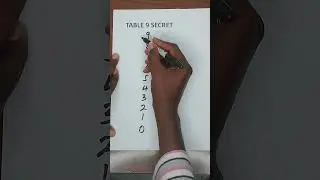 Math tricks, Secret to table 9 #learnmath #multiplication  #maths