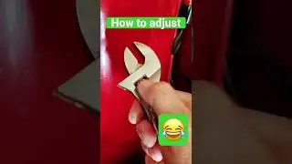 How to adjust an adjustable wrench￼