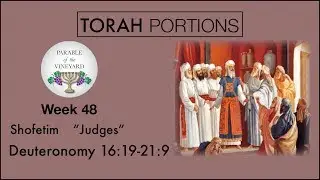 Torah Portions - Week 48 - Shofetim | שֹׁפְטִים l &ldquo;Judges&rdquo; - W/ Parable of the Vineyard