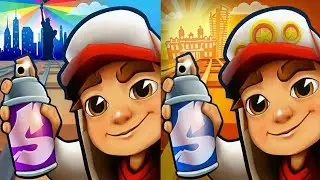 Subway Surfers: New&nbsp;York&nbsp;2023 🆚 Monaco 2022 Map Comparison Gameplay!