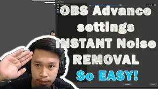 Obs Studio Advanced audio mic settings including Noise gate, Noise Suppression, Compressor and Gain.