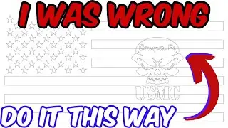 How to Correctly Align an Image in a Rustic American Flag