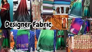 Crepe Silk designer Fabric | Found Top Notch Pakistani Designer Dress From Local Market #lulusar