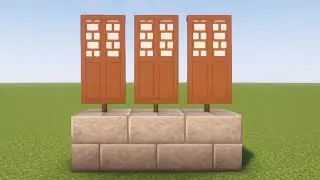 How To Make Fake Door Banner In Minecraft Tutorial