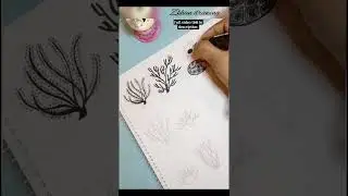 coral 🪸 drawing tutorial//#art #satisfying #coraldraw #ytshorts #shorts