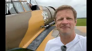 Flying Areobatics in a T6 Harvard War Bird. Start up, Flight and Landing the old girl.
