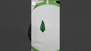 Easy leaf stitch Art!🌿#creative#shorts#ytshorts#viralshorts#handembroidery#diy#arta#stitching#design