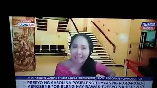 Teleradyo Story Outlook w Joyce Balancio