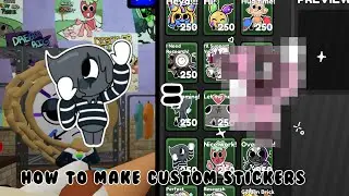 How to make custom stickers !!REALLY LOW QUALITY!!