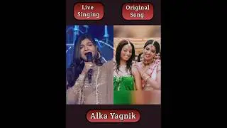 Alka Yagnik Live Performance vs Original Song - Sajan Teri Dulhan Sajaungi #alkayagnik
