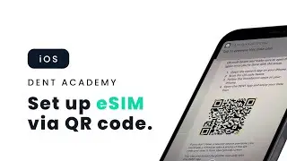 DENT eSIM &ndash; Set up your digital SIM card on an iPhone (QR code)