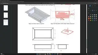 SolidWorks Sheet Metal ex3 (Miter flange)
