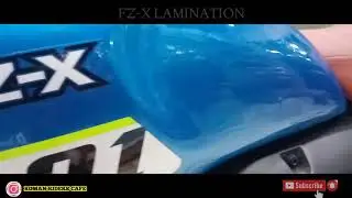 Yamaha FZ-X PPF LAMINATION | #yamahafzx #yamahawrapping #fzxwrapping #lamination
