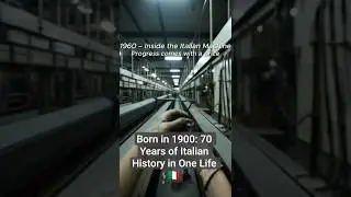 Born in 1900: 70 Years of Life in Italy 🇮🇹 | Watch till the end! #HistoryShorts #ItalyPOV #AIshorts