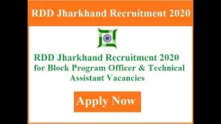RDD Jharkhand Recruitment: Apply Technical Assistant, Computer Assistant, Accounts Assistant Posts