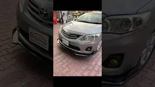 Front bumper splitter installed in Toyota Corolla🔥 #caraccessories #carparts #corolla #carzstorepk
