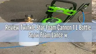 Review Twinkle Star Foam Cannon 1 L Bottle Snow Foam Lance with 1/4
