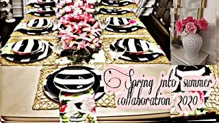 2020 spring into summer tablescape/decorating ideas #springtable  #2020springintosummertablescape