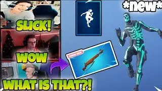 STREAMERS REACTS TO *NEW* SLICK EMOTE & INFRANTY RIFLE - FORTNITE MOMENTS