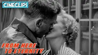 From Here to Eternity | Sgt. Warden Passionately Kisses Karen | CineStream