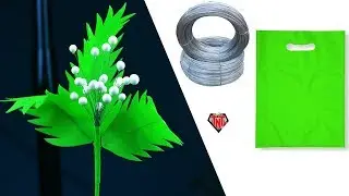 How To Make Shopping Bags Flowers Easy Way | Flower Make With Thermocol Ball
