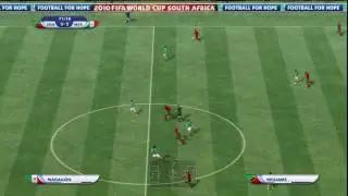 2010 FIFA World Cup (PS3) Online gameplay: St. Kitts vs. Mexico (Part Two)