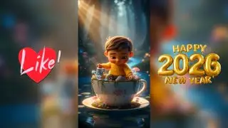 New Year 2026 Baby Voice Over | Dil Chu Jaane Wala Cute Message'' #newyear #2026 #happynewyear 