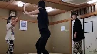 Dạy Katana trực tiếp cho Yuri & Marin|Live Katana Training with Yuri & Marin #katana #samurai
