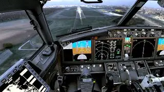 Pilot View: Boeing 737 Warsaw City Approach | Microsoft Flight Simulator 2024