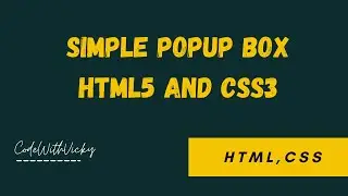 Simple Popup Box Using HTML5 And CSS3 #Shorts