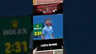 Novak Djokovic match point & finish at 38 years old in Corona Park Queens New York City! #Tennis