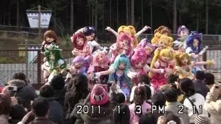 【プリキュアオールスターズ】最新ハトプリ〜歴代ヒロイン大集合③変身美少女キャラクターショー★関西サイクルスポーツセンターHeart Catch Precure,Precure Allstars2011
