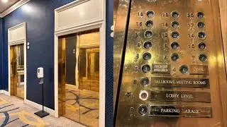 CRAZY 700 FPM OTIS Elevonic 401 Traction Elevators @ Signia by Hilton, San Jose, CA