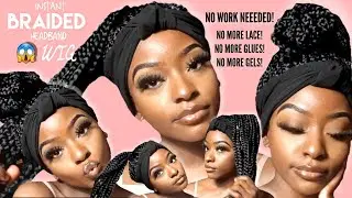 I TRIED A BRAIDED HEADBAND WIG FROM AMAZON !! 😱😍 *MUST WATCH*