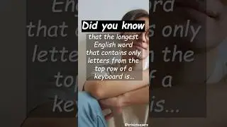 Trivia lover, did you know? #didyouknow #whatdoyouthink #trivia #men #english #keyboard #shorts