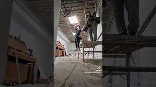 1 hour work in 60 seconds #construction #site #uk #drywall #sitelife #apprentice #snowfall #fyp