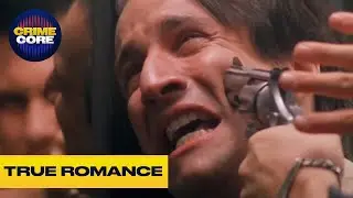 Clarence ALMOST Pulls the Trigger on Elliot in the Elevator! | True Romance | CrimeCore