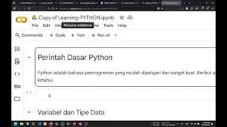 Cara Menggunakan Google Colab dan Menyalin Notebook Untuk Siswa Belajar